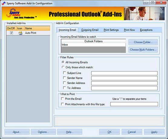 Auto Print for Outlook