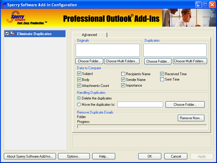Windows 7 Duplicate Email Eliminator for Outlook 2000, 2002, 2003 4.0.4050.20832 full