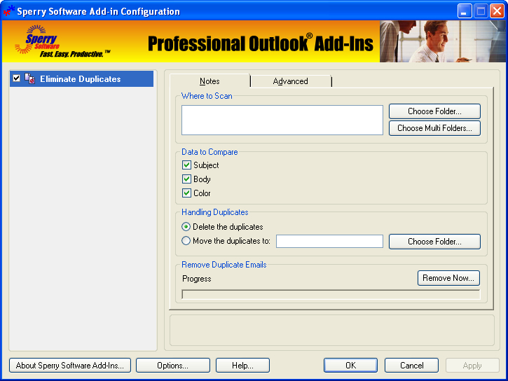 Duplicate Notes Eliminator for Outlook
