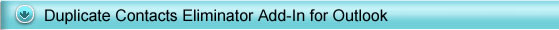Outlook add-in that will remove duplicate contacts