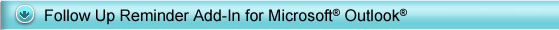 Automatic follow up reminders add-in for Microsoft Outlook