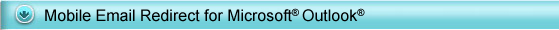 Mobile email redirect for Microsoft Outlook