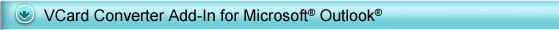 Easily converts contacts to vCard format.  Perfect for the Apple iPod.  For Outlook 2000, Outlook 2002, Outlook 2003 or Outlook 2007.