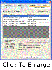 Image of Quick Text Hotkeys Outlook Add-In
