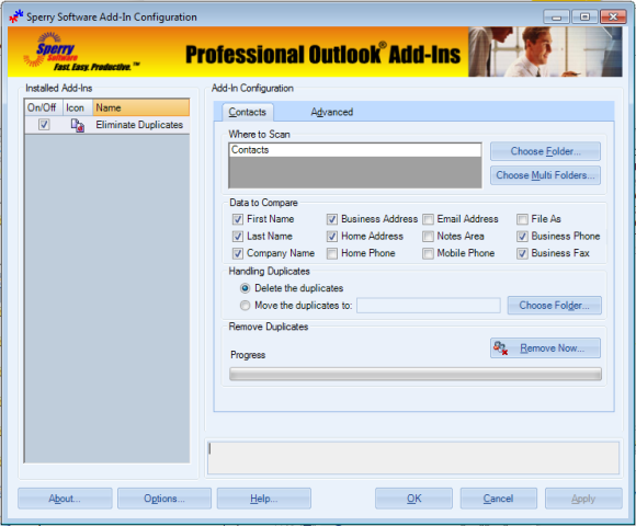 Duplicate Contacts Eliminator for Outlook