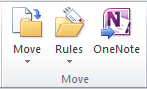 Outlook Rules can be found in the Move area of Outlook