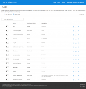Image of rules displayed in the grid