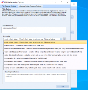 Image of creating folders on the fly as the PDFs are saved out