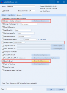 Image of how to display a desktop notification when emails arrives