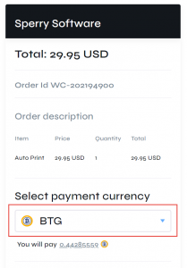 Paying with Now Payments crypto