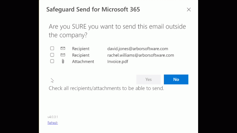 Force Users to Confirm Recipients & Attachments - Safeguard Send ...