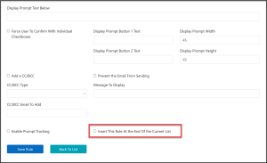 Run this rule first checkbox option
