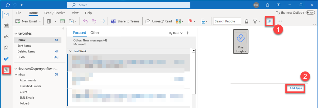 Image of Add Apps toolbar button