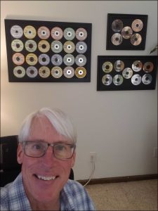 Mike Sperry's home office with MSDN CDs and DVDs.