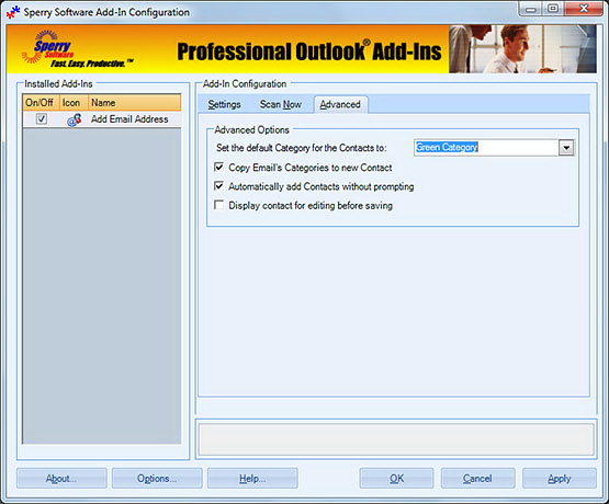 Add Email Address for Outlook